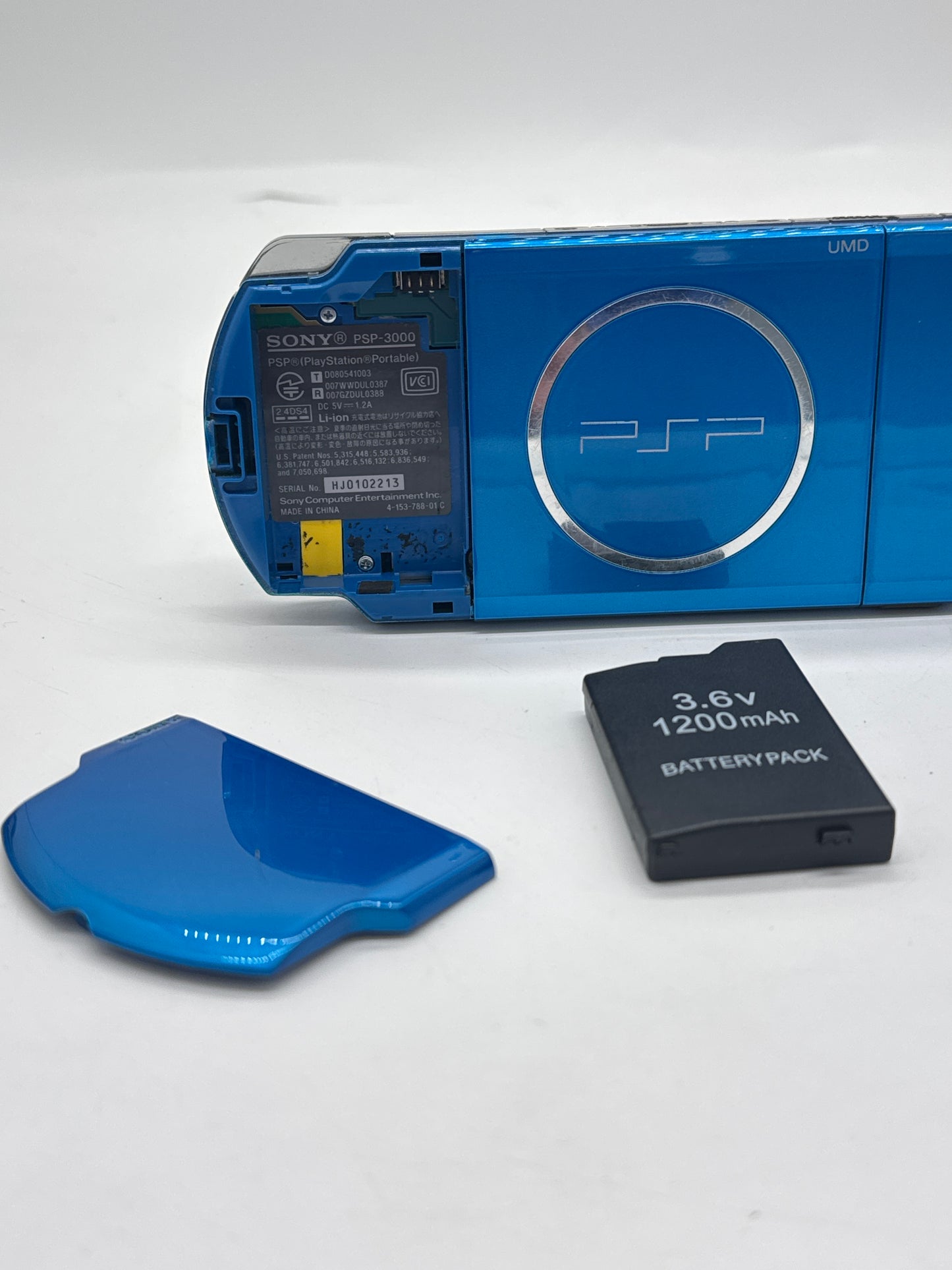 Sony PSP-3000 Blue Console #65 w/ 1200mAh Battery No Charger
