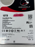 Lot of 2 Seagate 10TB 3.5" SATA Hard Drives SkyHawk IronWolf Pro image 3