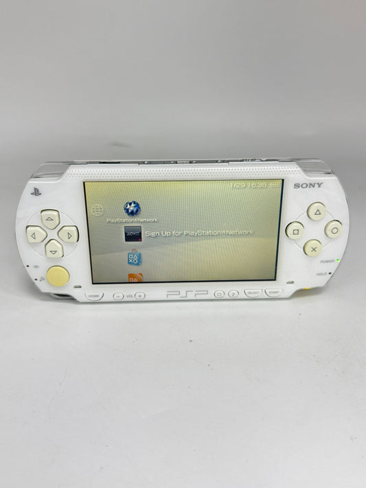 Sony PSP-1000 White Console #36 w/ 3600mAh Battery No Charger