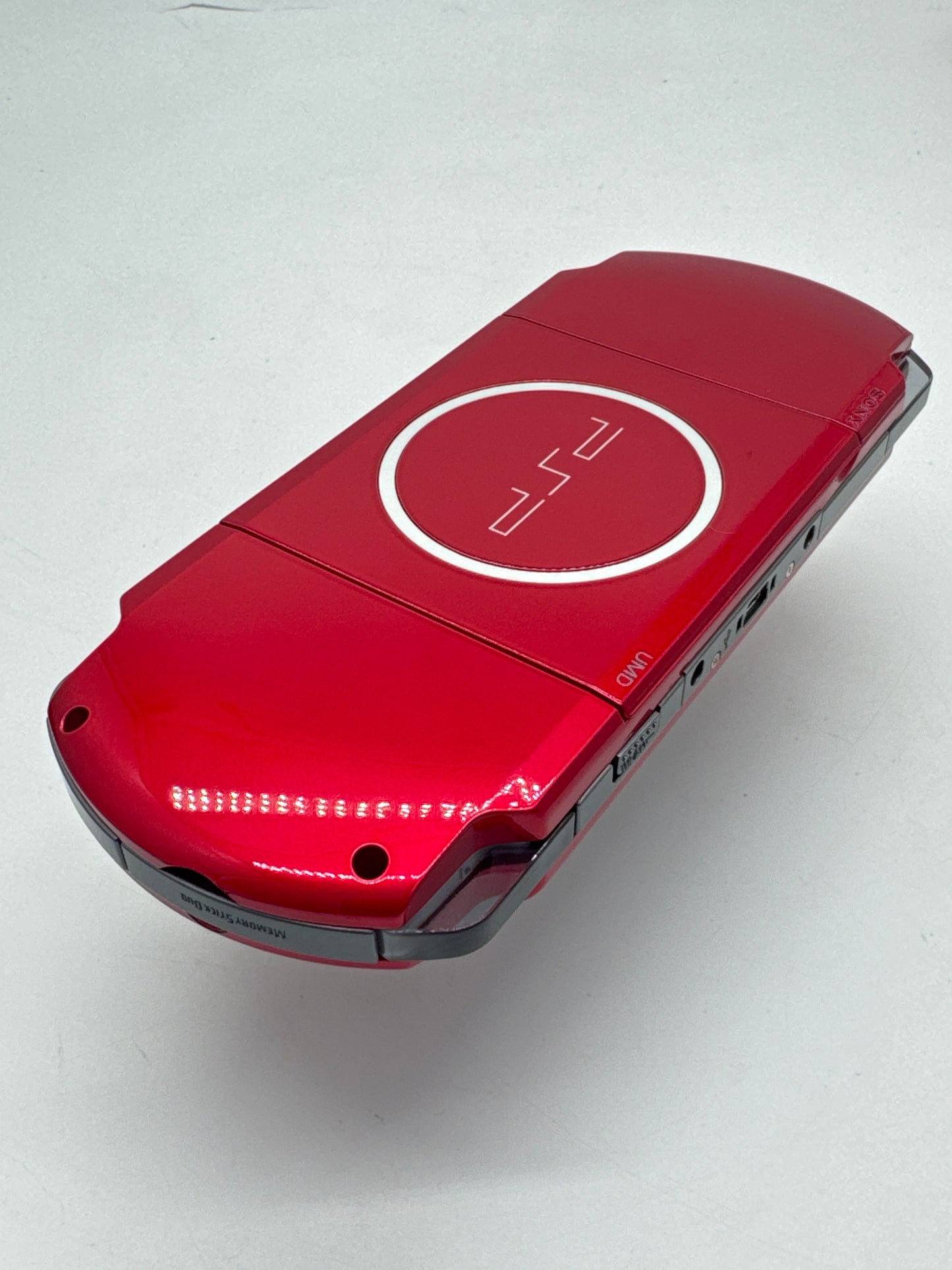 Sony PSP-3000 Red Console #64 w/ 2400mAh Battery No Charger