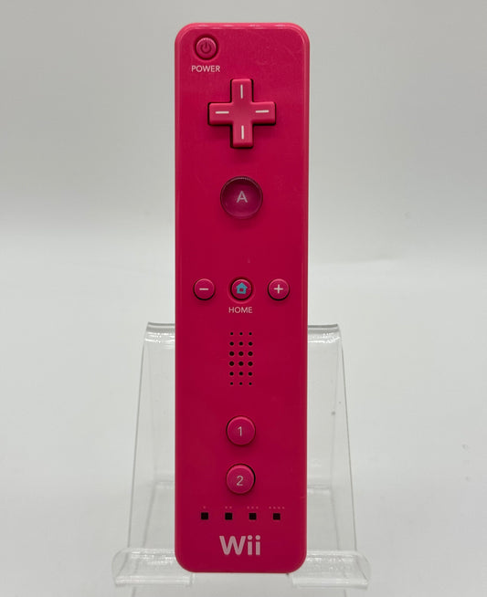 Nintendo Wii Controller (RVL-003) + Rechargeable Battery Pack - Pink - Used