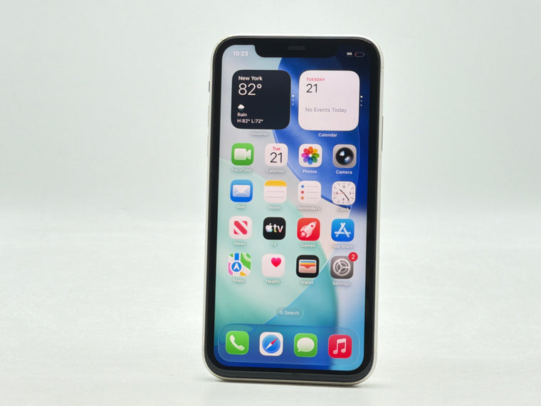 Unlocked Apple iPhone 11 A2111 64GB White - Service Battery 71%