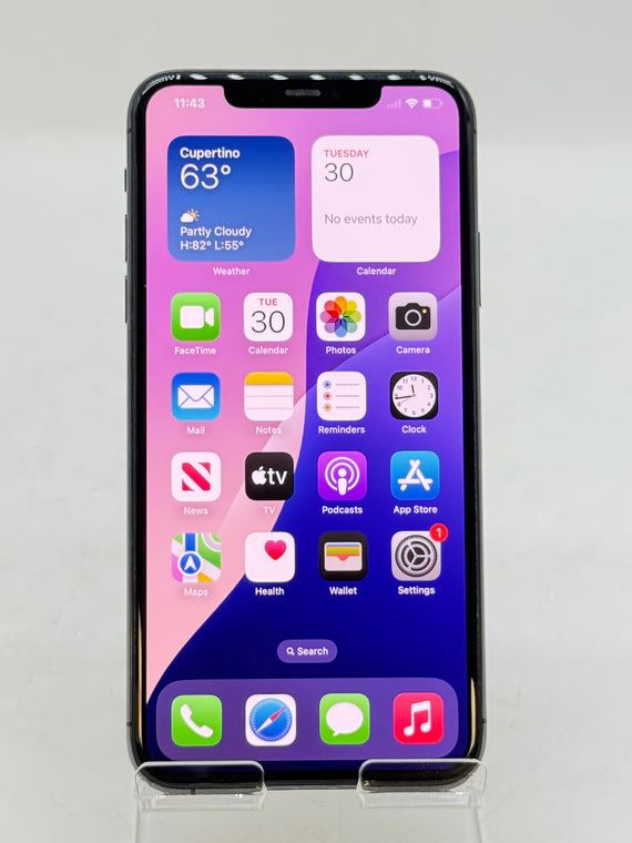 Unlocked Apple iPhone 11 Pro Max A2161 256GB Space Gray - Service Battery 68%