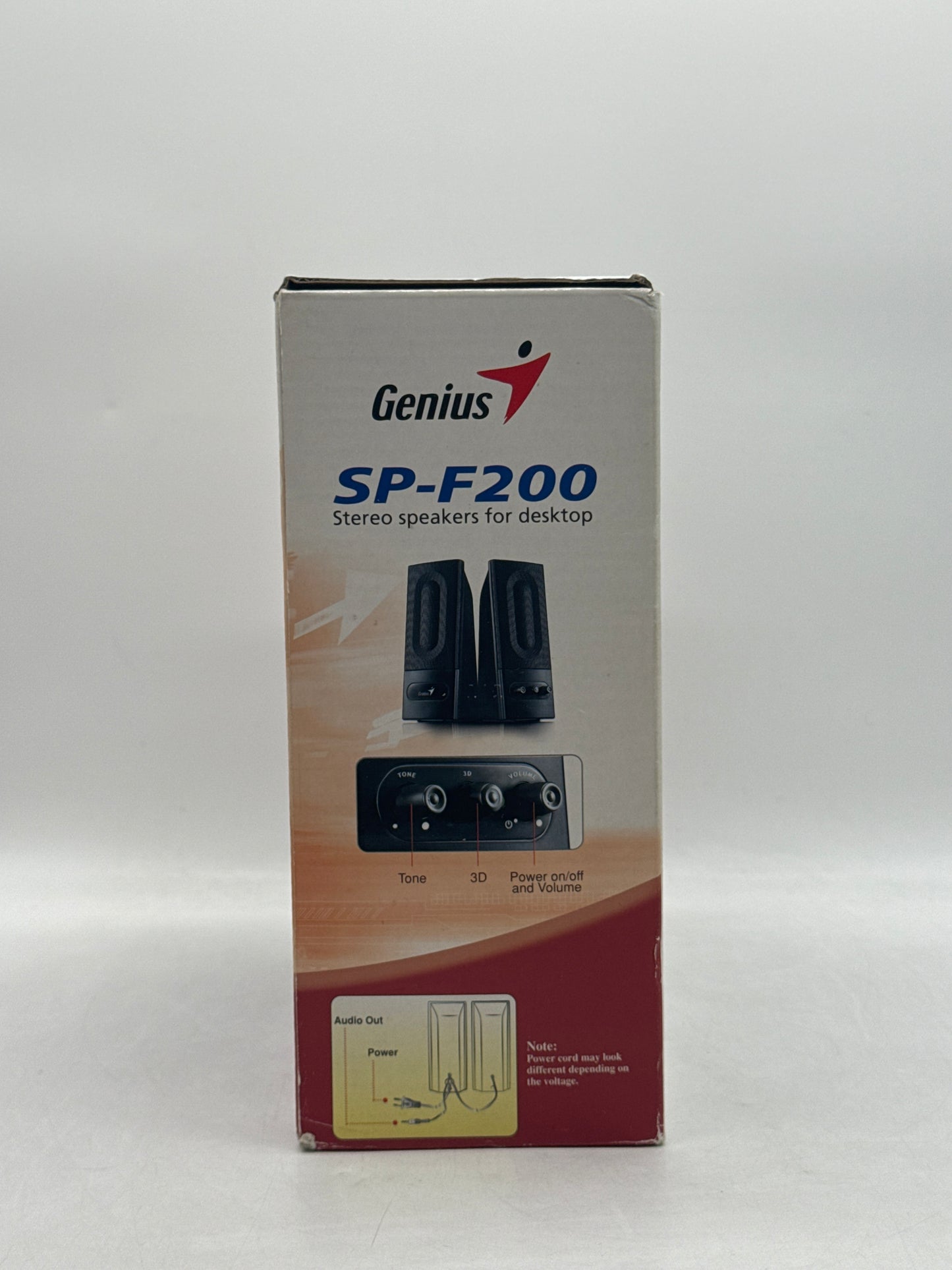 Genius F-Series SP-F200 6 Watts 2.0 Stereo Speakers - Open Box