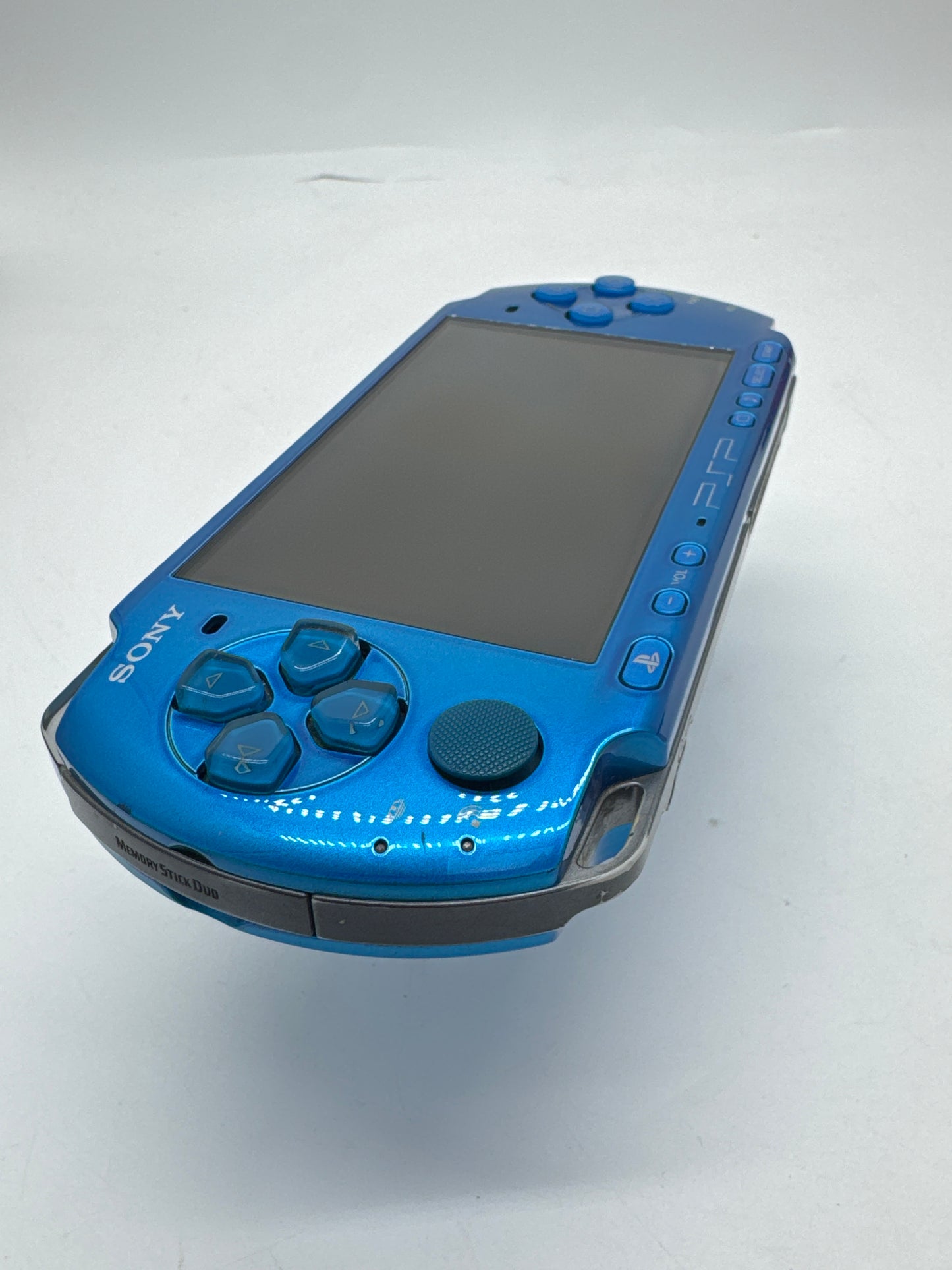 Sony PSP-3000 Blue Console #65 w/ 1200mAh Battery No Charger