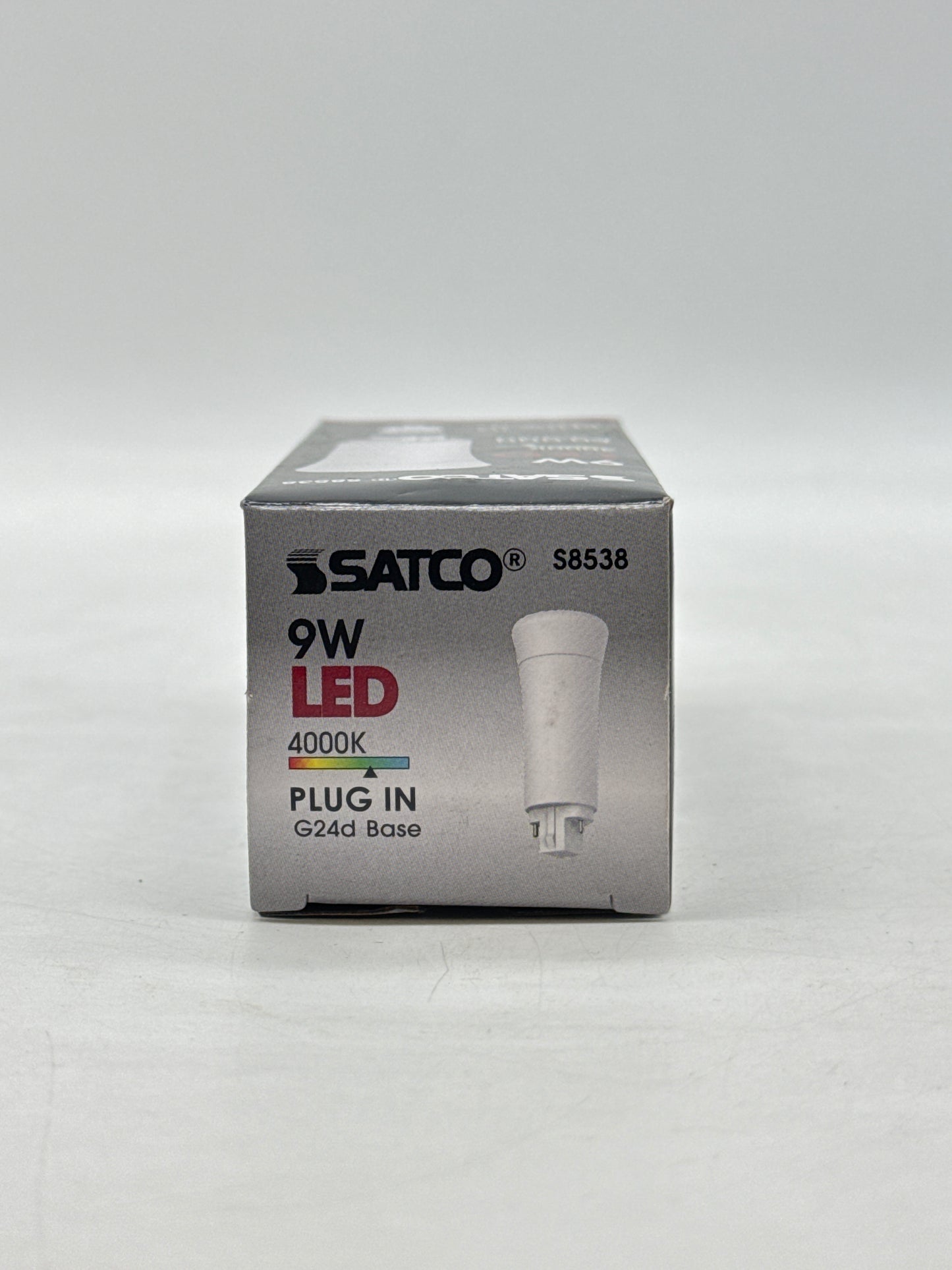 Lot of 30 New Satco S8538-9 Watt LED PL 2-Pin 4000K G24d Base Type B Ballast Bypass