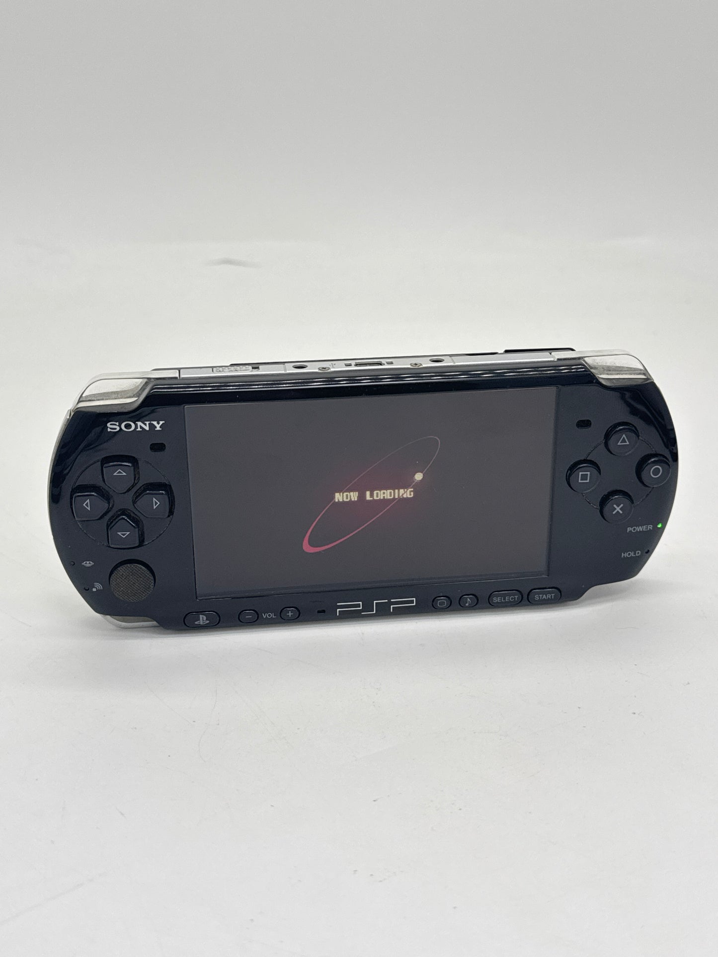 PlayStation Portable PSP-3000 Piano Black Console #667 - Loose Back Lid - Yellow Tint