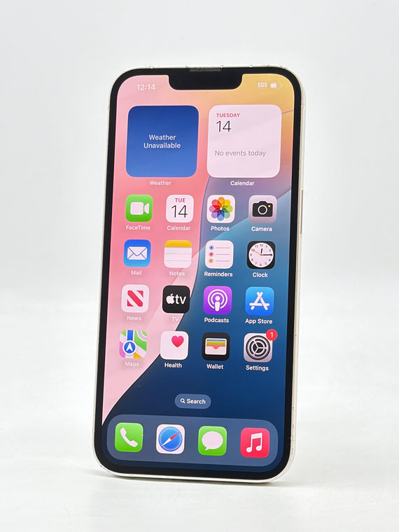 Unlocked Apple iPhone 13 A2482 128GB Starlight - Service Battery 77%