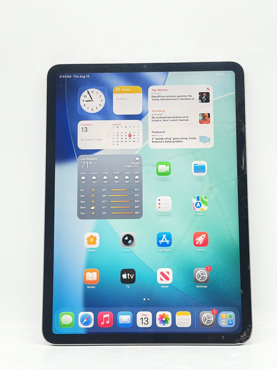Apple iPad Pro 4th Gen 11" M2 A2762 256GB WiFi Only Space Gray  - Cracked Front