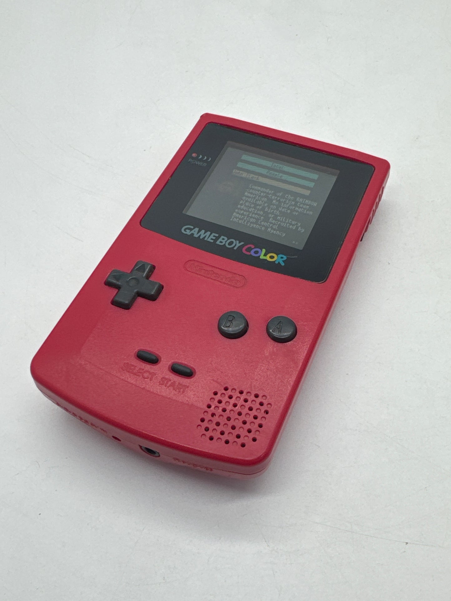 Nintendo Game Boy Color CGB-001 Red Console Only #330