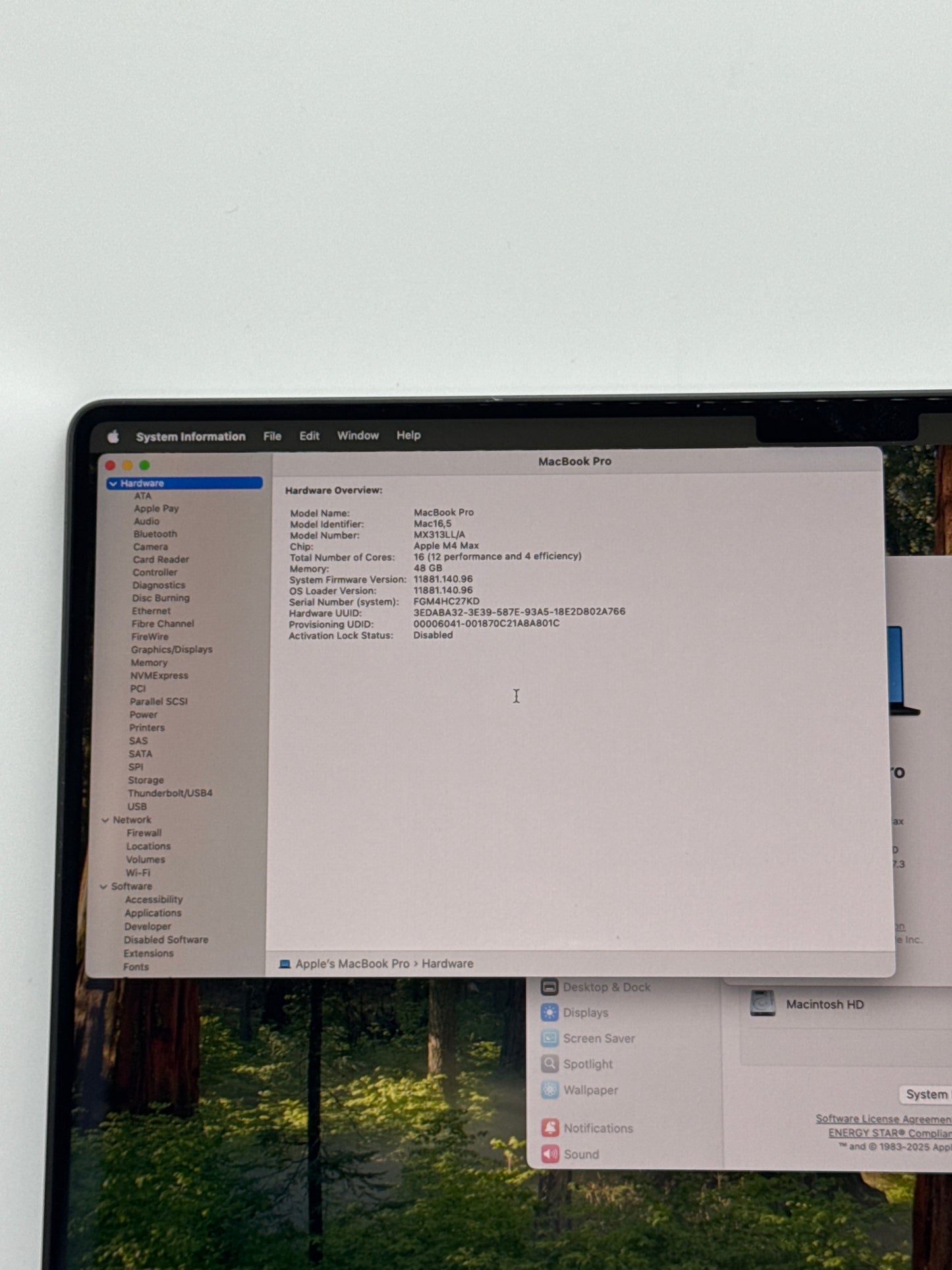 2024 Apple MacBook Pro 16.2" A3186 M4 Max 16C-CPU 40C-GPU 1TB 48GB RAM 3 Cycle