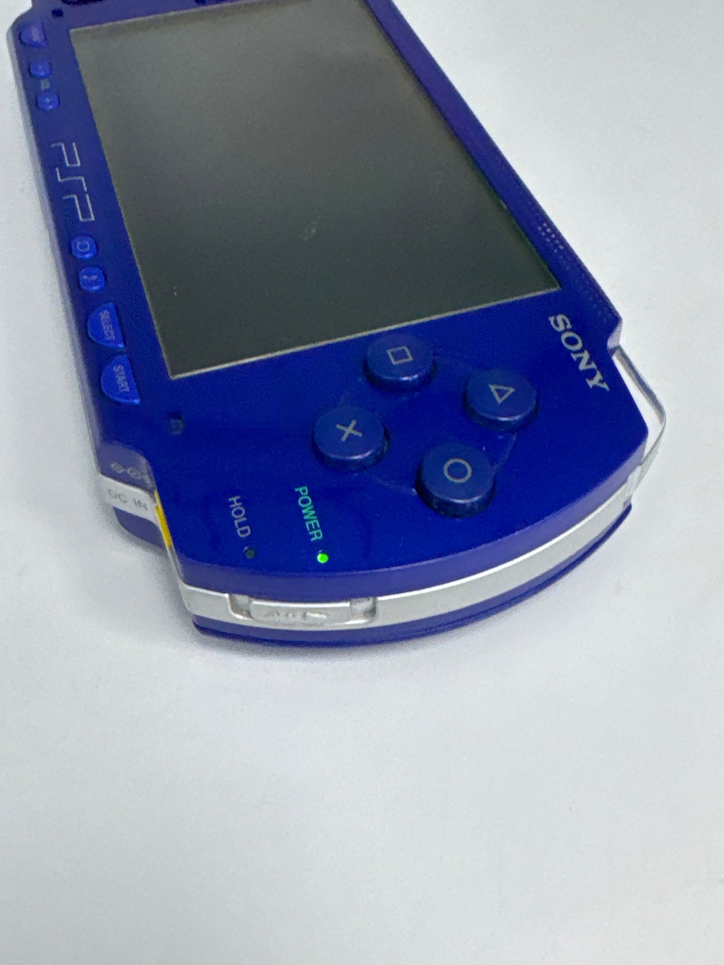 Sony PSP-1000 Metallic Blue Console w/ 3600mAh Battery #94 BROKEN NO IMAGE AS IS