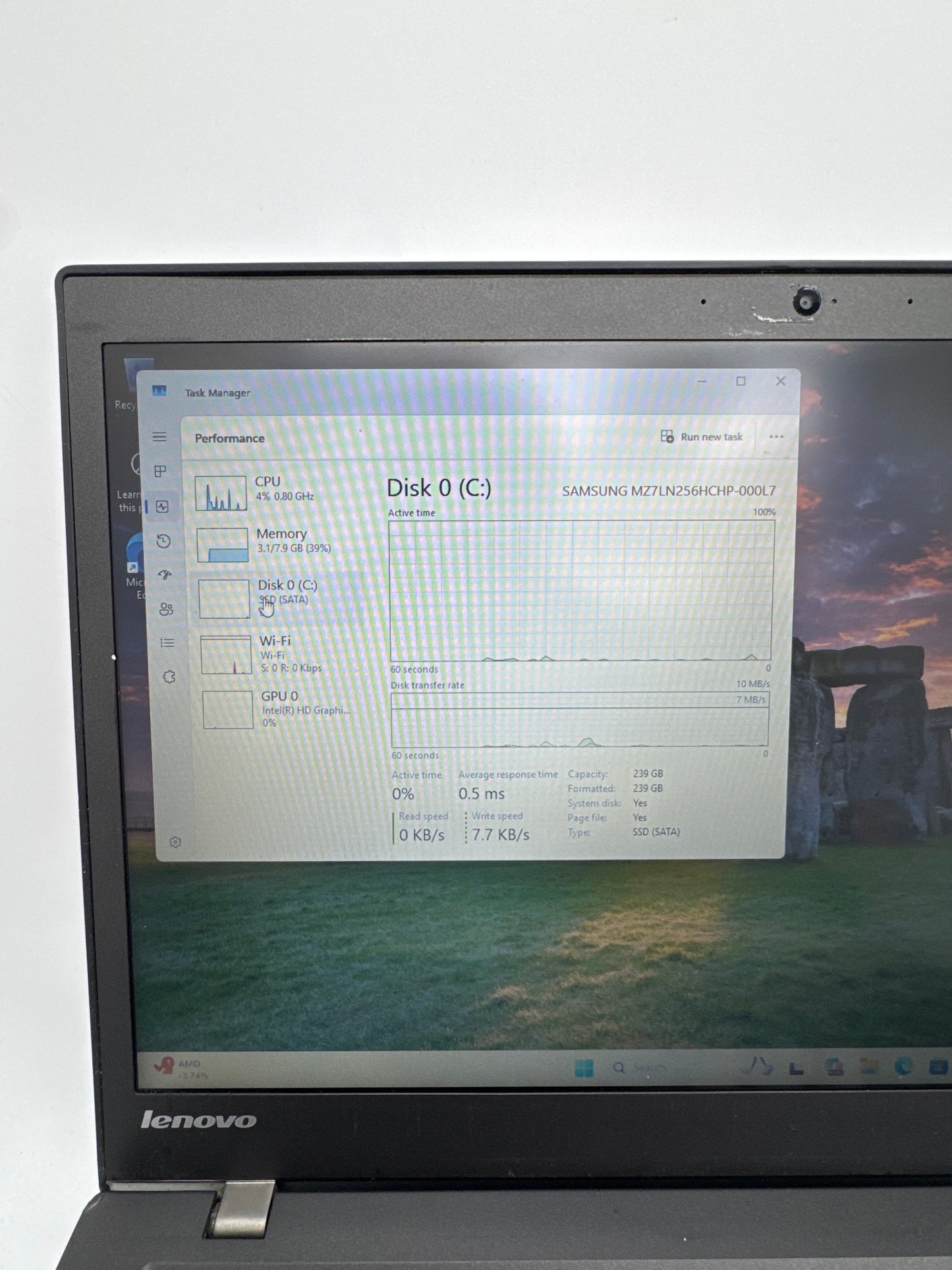 Lenovo ThinkPad T450s 8GB RAM 256GB SSD Intel i5-5300U Laptop #50 READ