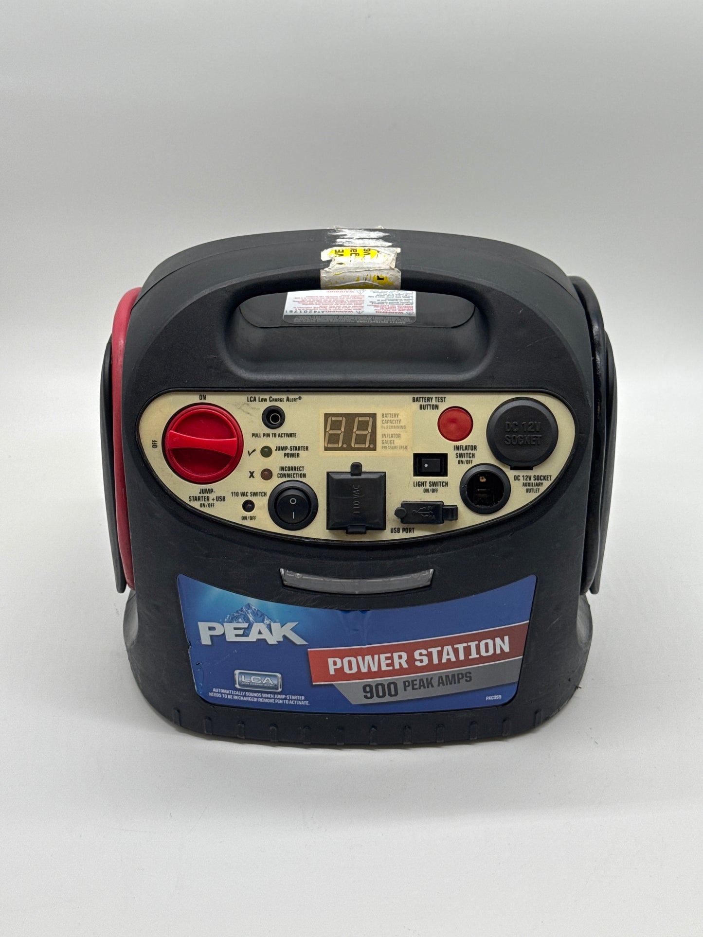 PEAK Power Station 900 Peak Amp Jump Starter with USB Port Black - Untested