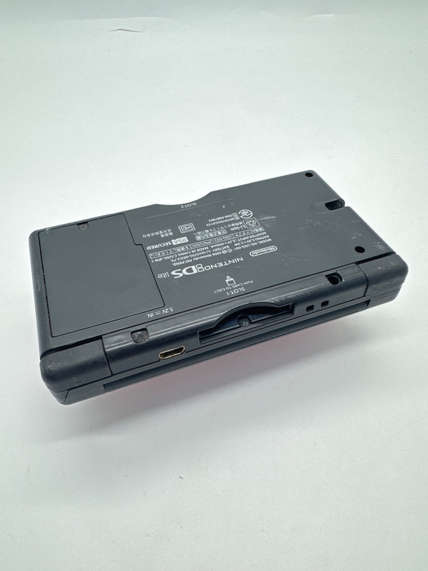 Nintendo DS Lite USG-001 Crimson Red Black Console #54 AS IS Touchscreen Not Working