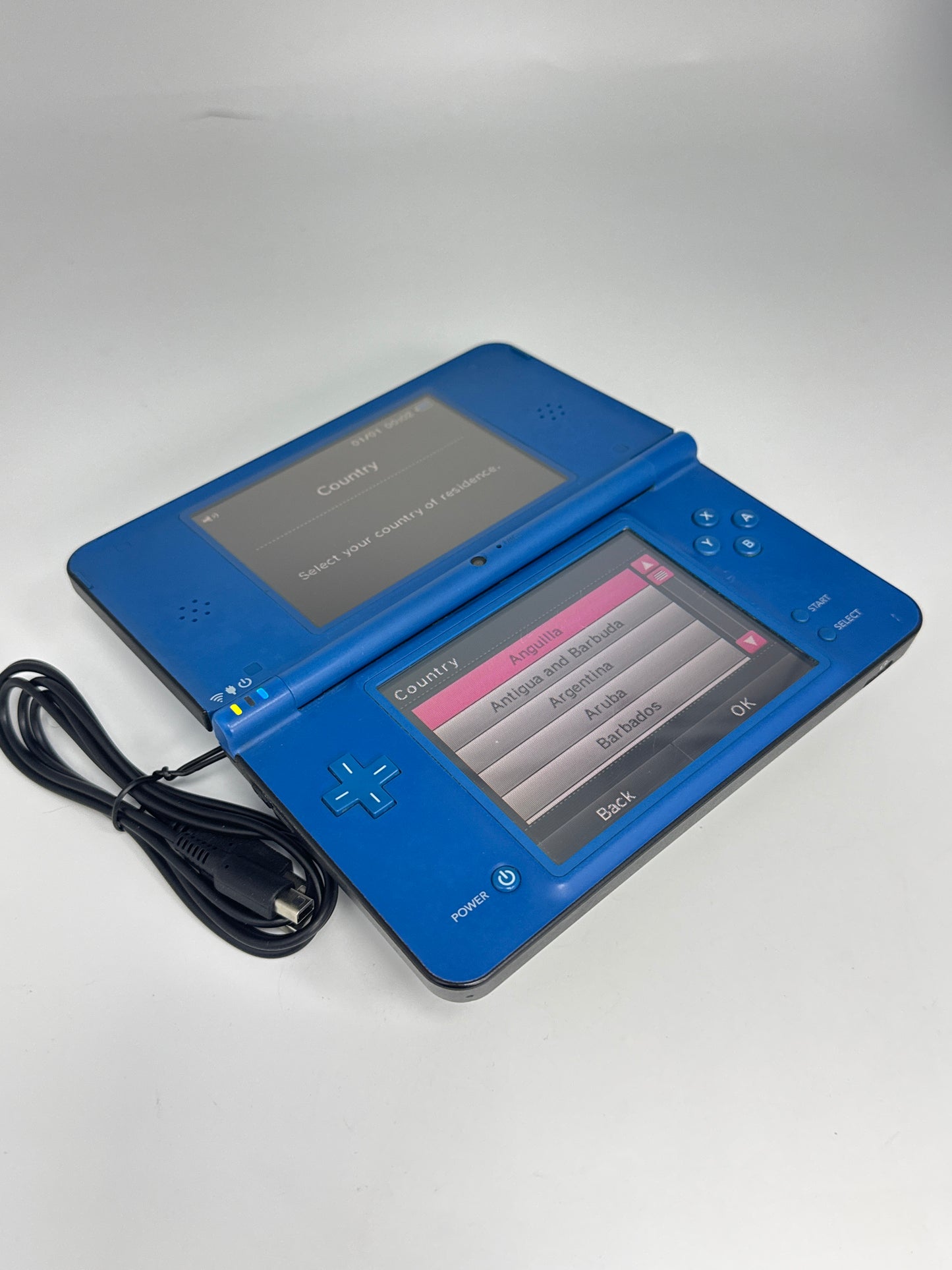 Nintendo DSi LL Blue w/ Charger No Stylus Console #20