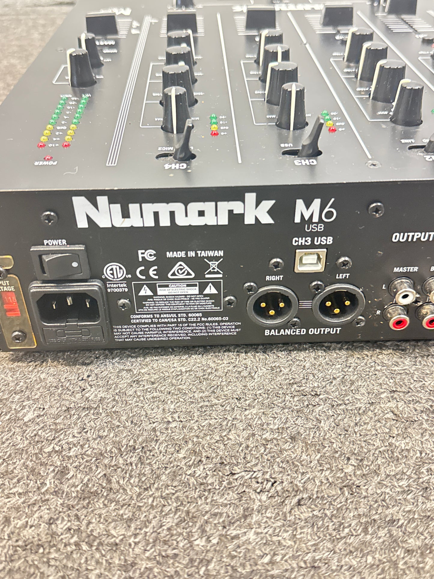 Numark M6USB 4-Channel W/Power Cord