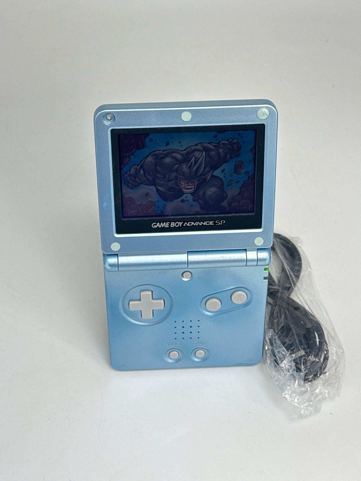 Nintendo Game Boy Advance SP AGS-001 Blue Console #658 w/ Charger