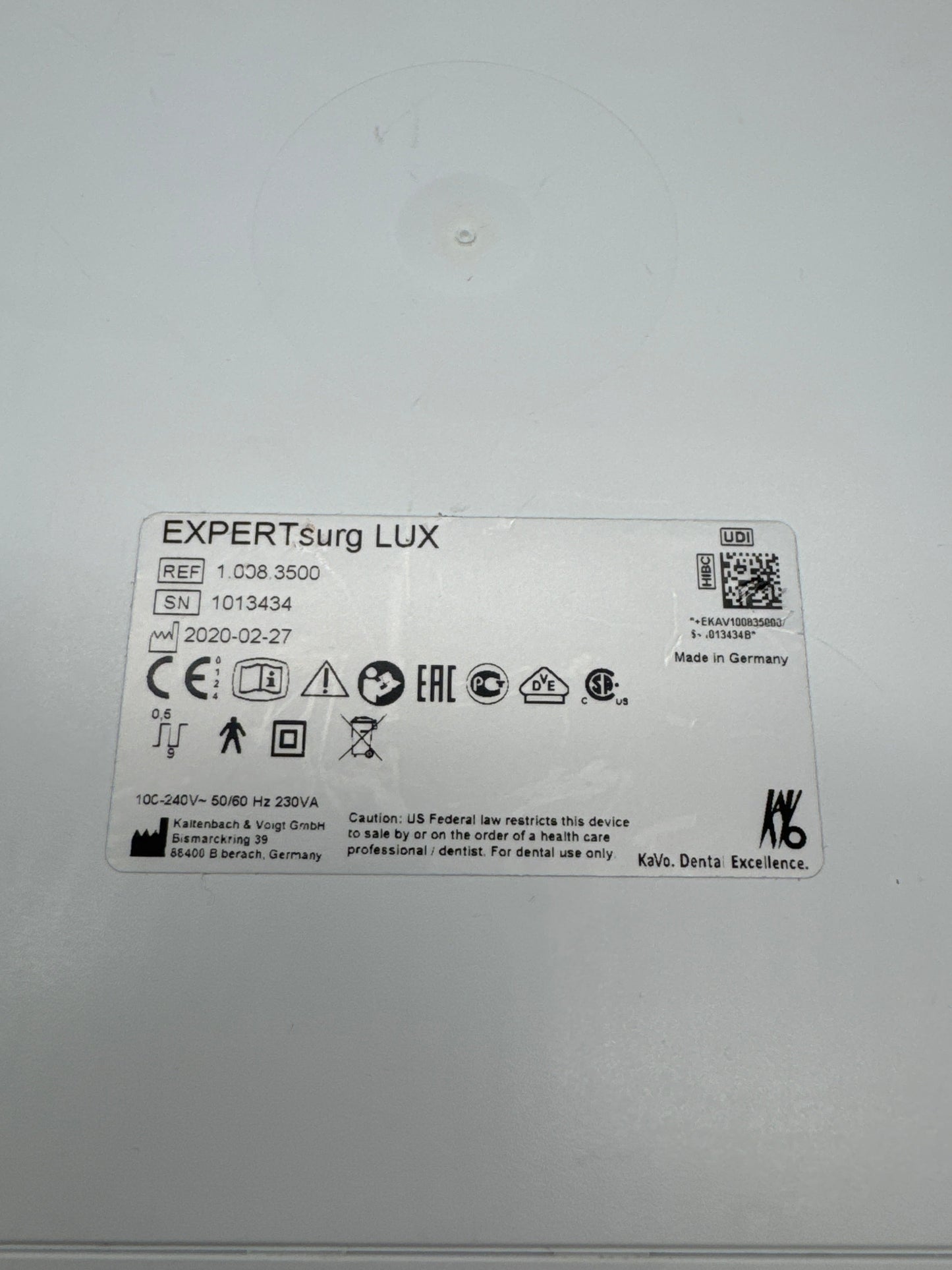 KaVo ExpertSurg Dental Electric Console and Motor System - Read!