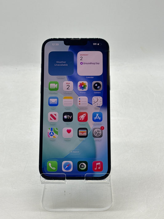 Unlocked Apple iPhone 13 Pro Max A2484 128GB Sierra Blue - 77% Service Battery
