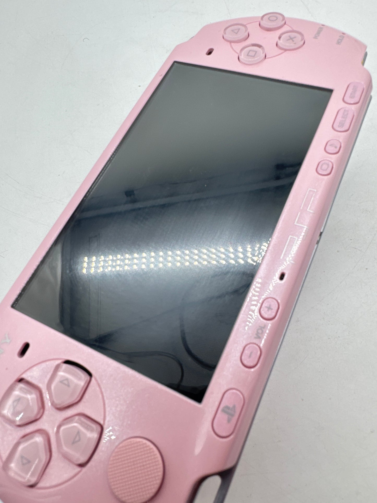 Sony PlayStation Portable PSP-3000 Pink Console Only #382 Missing Back Lid
