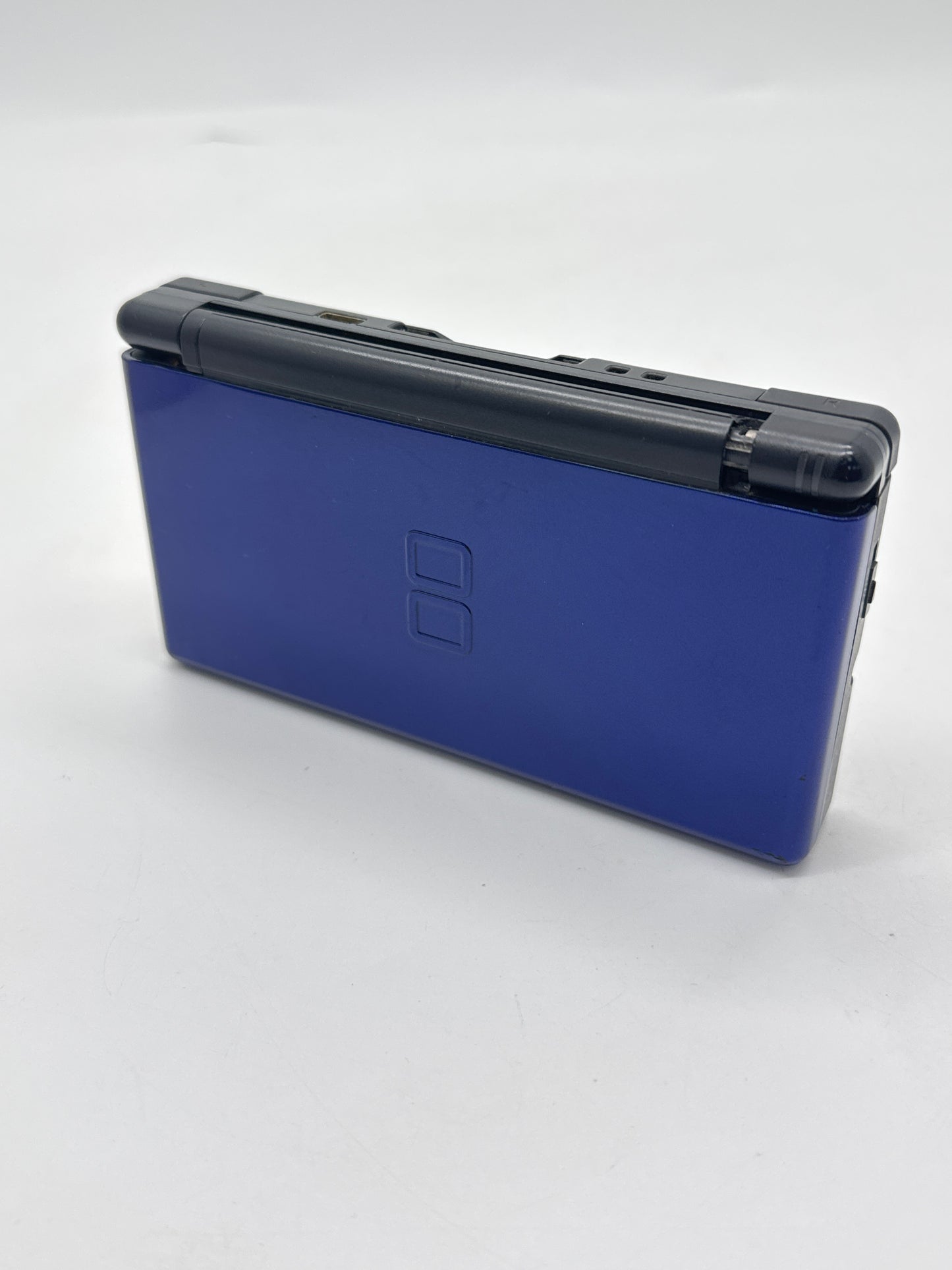 Nintendo DS Lite USG-001 Blue Black Console #60 Loose Hinge Bad Top Screen AS IS