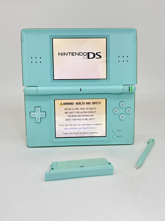 Nintendo DS Lite USG-001 Ice Blue Console #59 Loose Hinge As Is