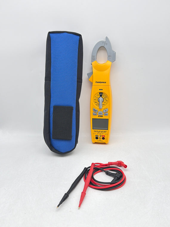 Fieldpiece SC680 Wireless Power Clamp Meter W/leads and Case