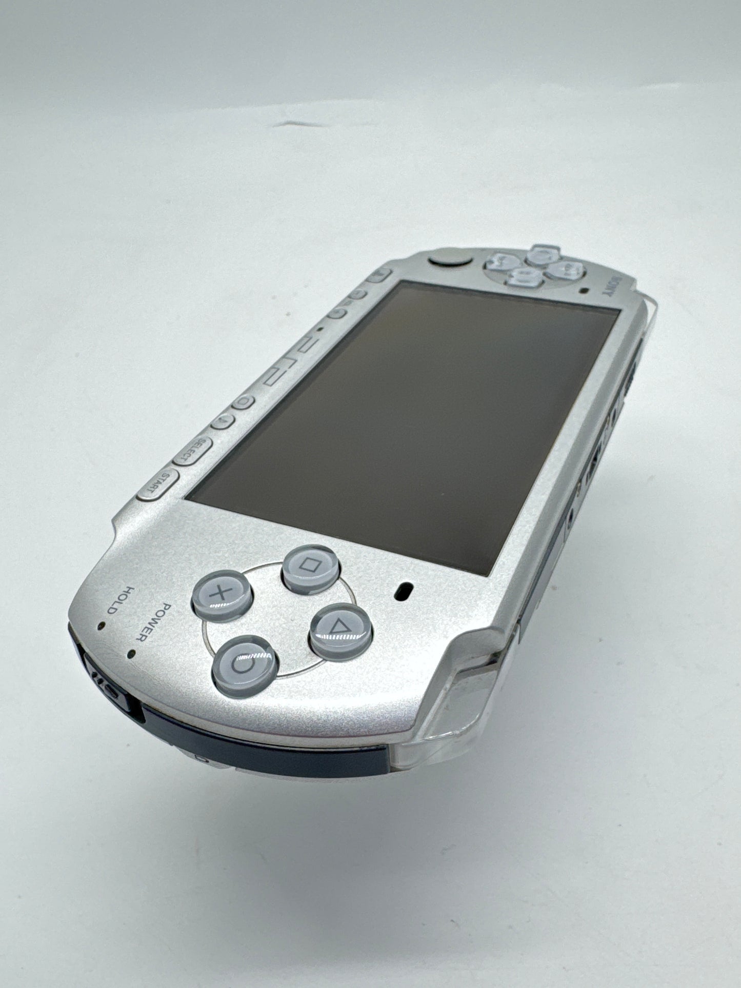 Sony PSP-3000 Silver Console #234 No Battery or Back Lid No Charger AS IS