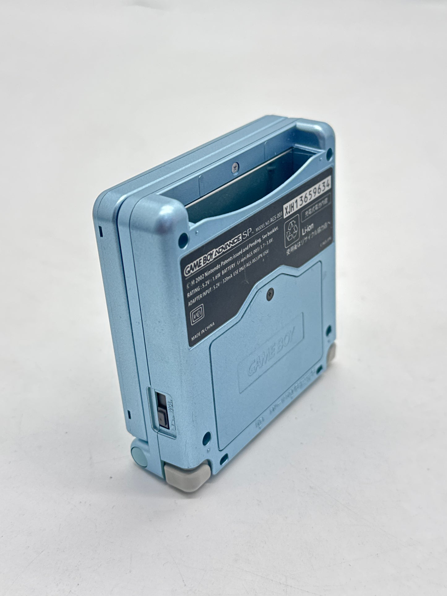 Nintendo Game Boy Advance SP AGS-001 Pearl Blue Console Only #400
