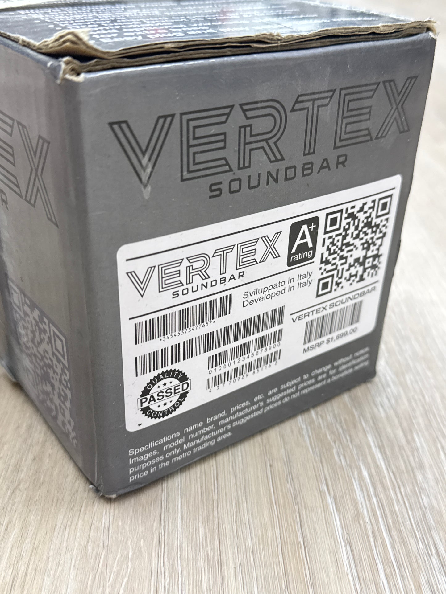 Vertex Soundbar 1000 Watts Wireless Compatible Home Theater Speaker FACTORY SEALED