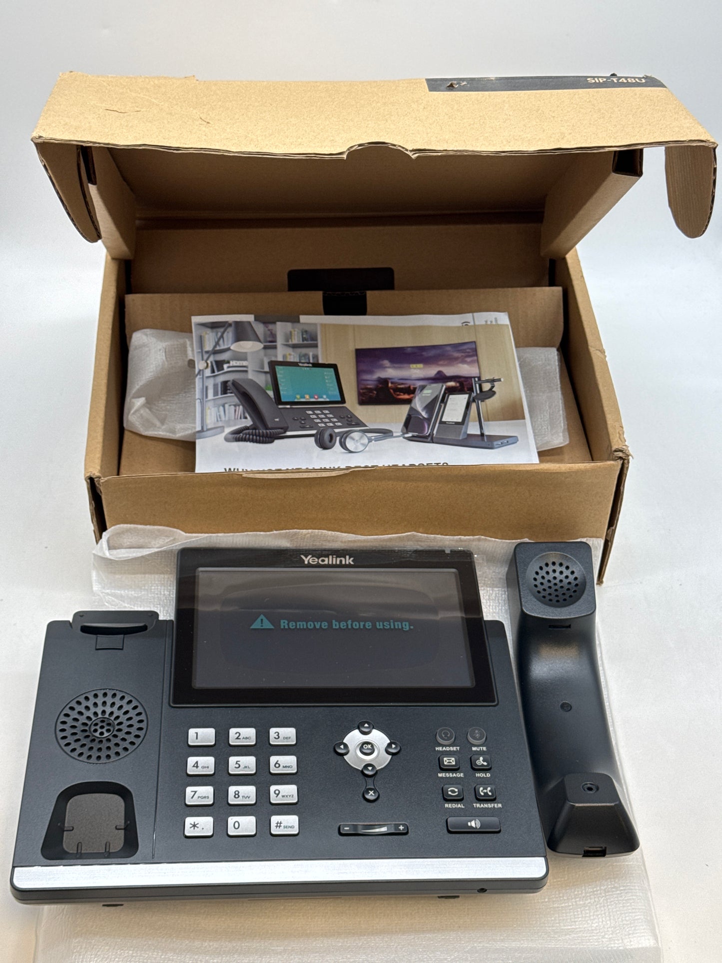 YEALINK IP PHONE SIP-T48U IP Phone Black - New Open Box