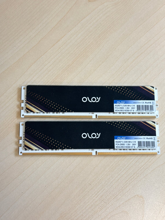 Oloy 16GB (2x8GB) RAM 3200MHz C22 PC4-25600 Memory MD4U083218BB1ST B