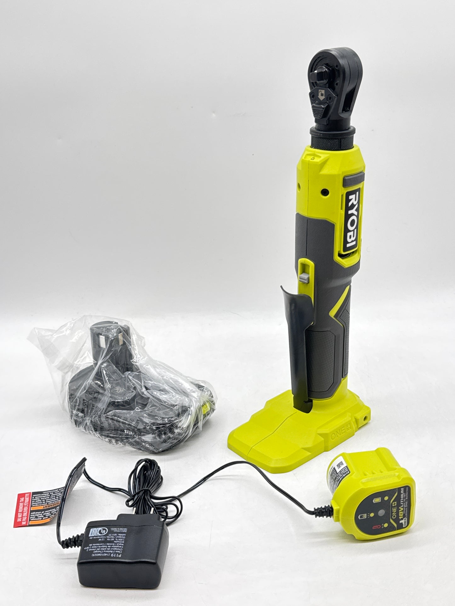 New RYOBI PCL280B ONE+ 18V Cordless Multi-Size Ratchet W/ 1/2"+3/8"+1/4" Driver