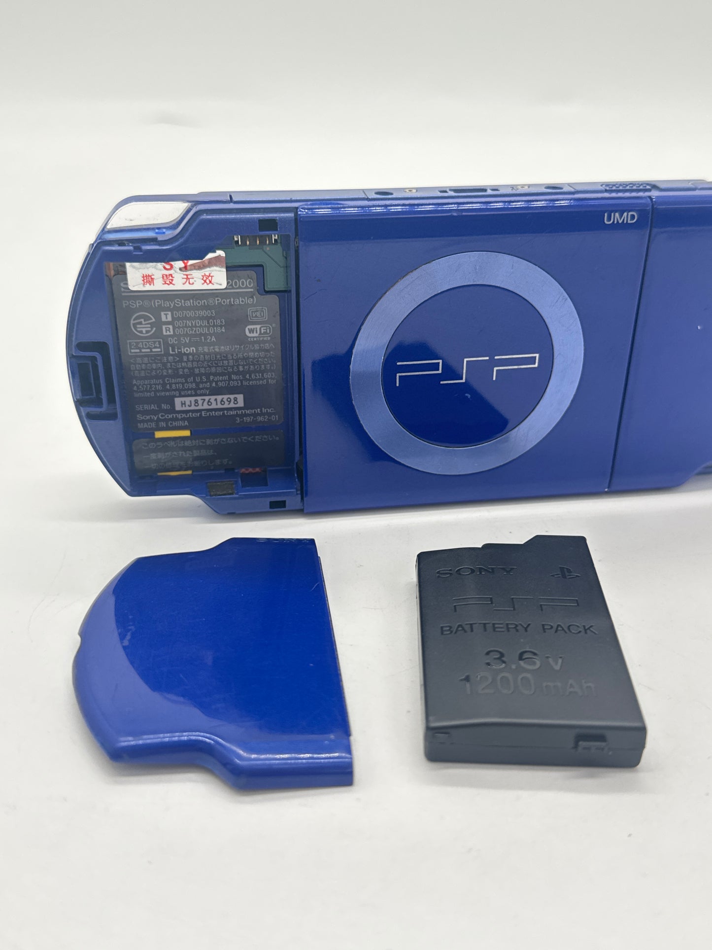 Sony PSP-2000 Metallic Blue Console Only w/ 1200mAh Battery #95