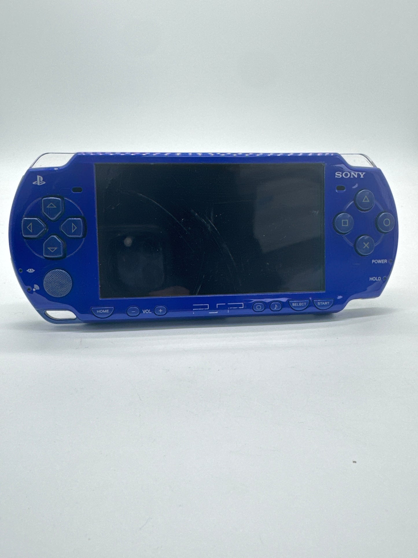 Sony PSP-2000 Blue Console Only #102 No Battery No Lid No Charger Bad Disc Drive AS IS