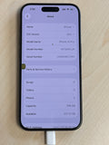 Unlocked Apple iPhone 15 Pro A2848 256GB Black Titanium - Cracked Read! image 3