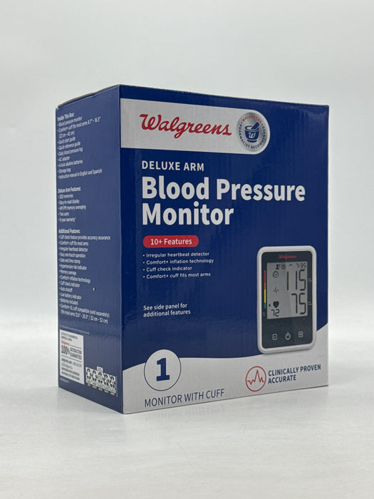 Walgreens Automatic Upper Arm Blood Pressure Monitor Digital BP Machine New