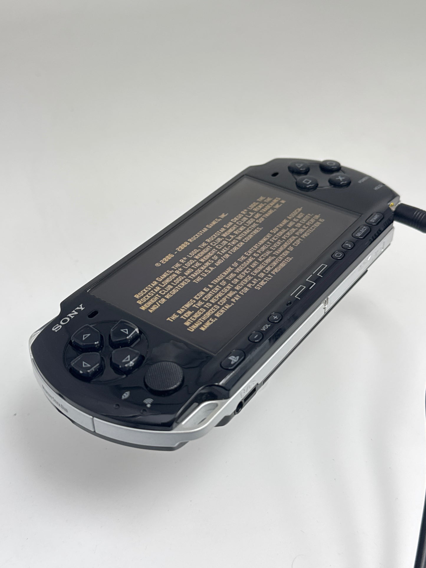 Sony PSP-3000 Console #436 Bad Arrows No Battery or Back Lid No Charger READ AS IS