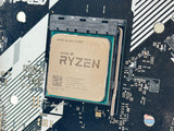 ASRock A320M-HDV AM4 Micro ATX Motherboard AMD Ryzen 3 1200 Used image 2
