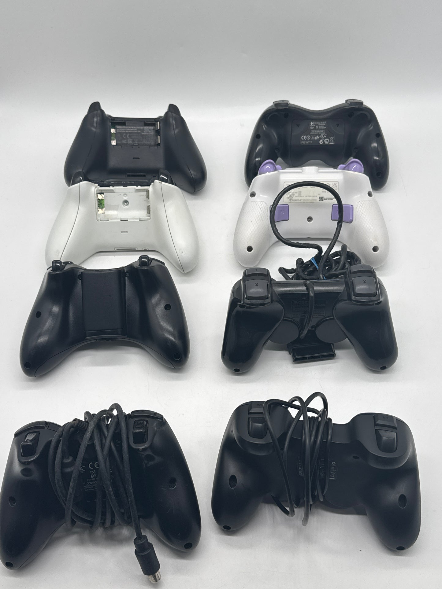 Lot of 8 Broken Xbox & PlayStation Controllers Untested Cleaned & Sanitized