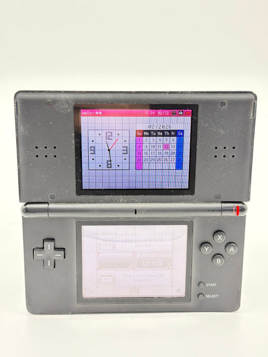 Nintendo DS Lite USG-001 Black Console UNTESTED AS IS #317