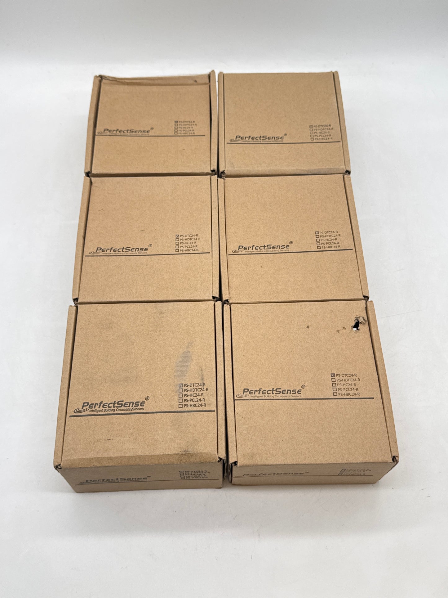 Lot of 6 New PerfectSense PS-DTC24-R Dual Tech Ceiling Mount Occupancy Sensor