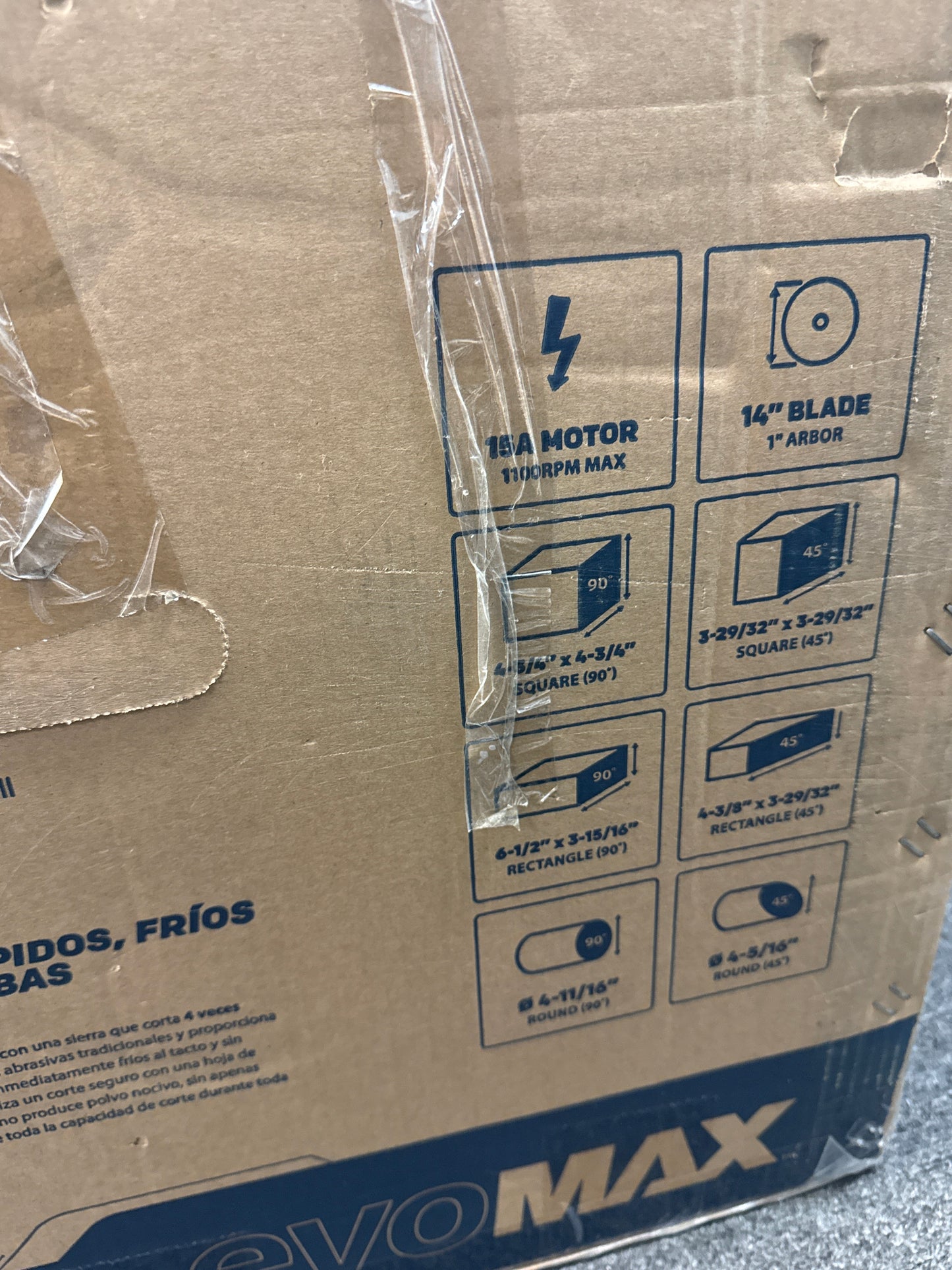 Evolution S14MCS: Metal Cutting Mitering Chop Saw With 14 in. EVOMAX14ST Blade