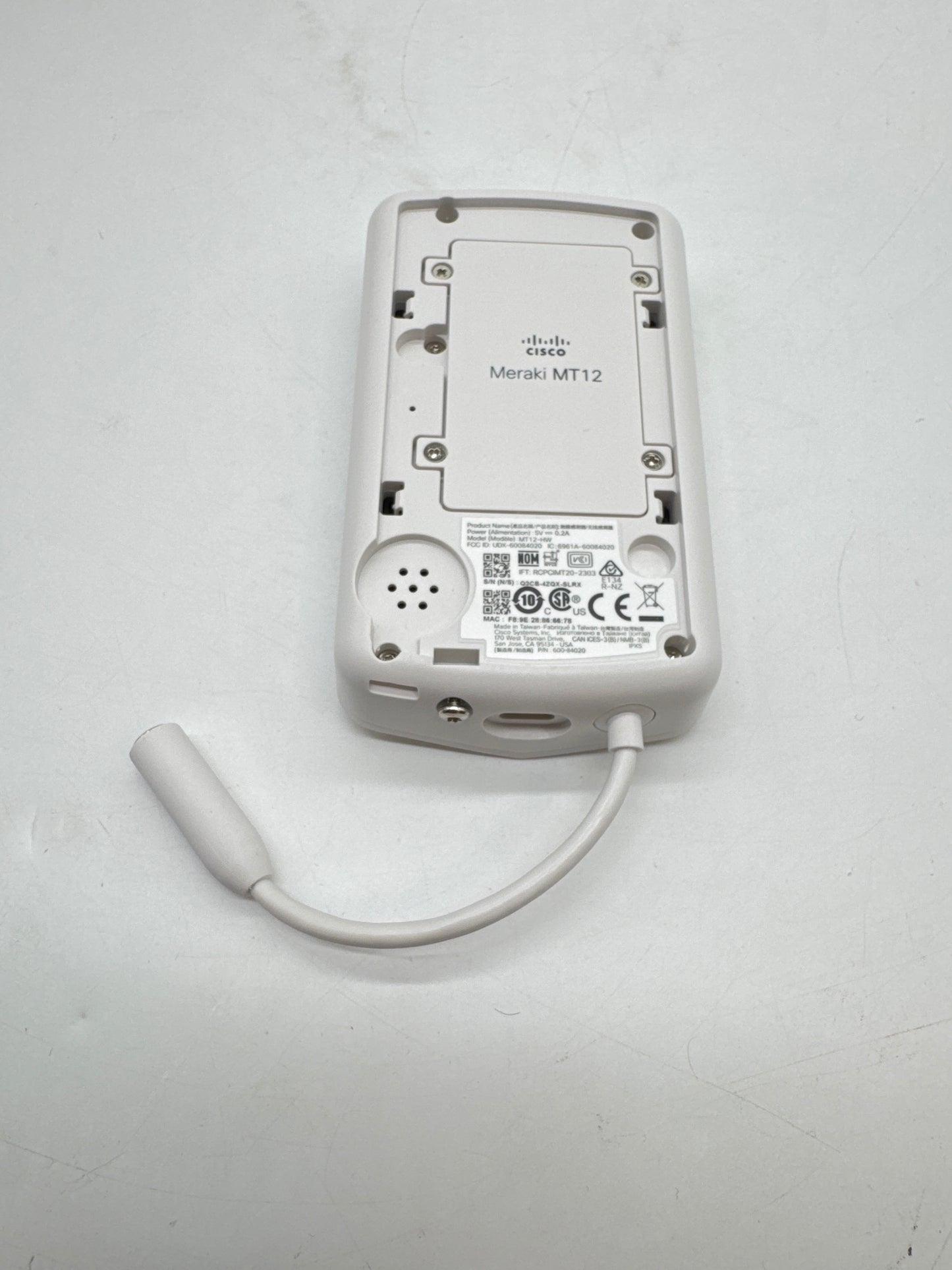 Cisco Meraki MT12 Water Leak Detection Sensor Open Box