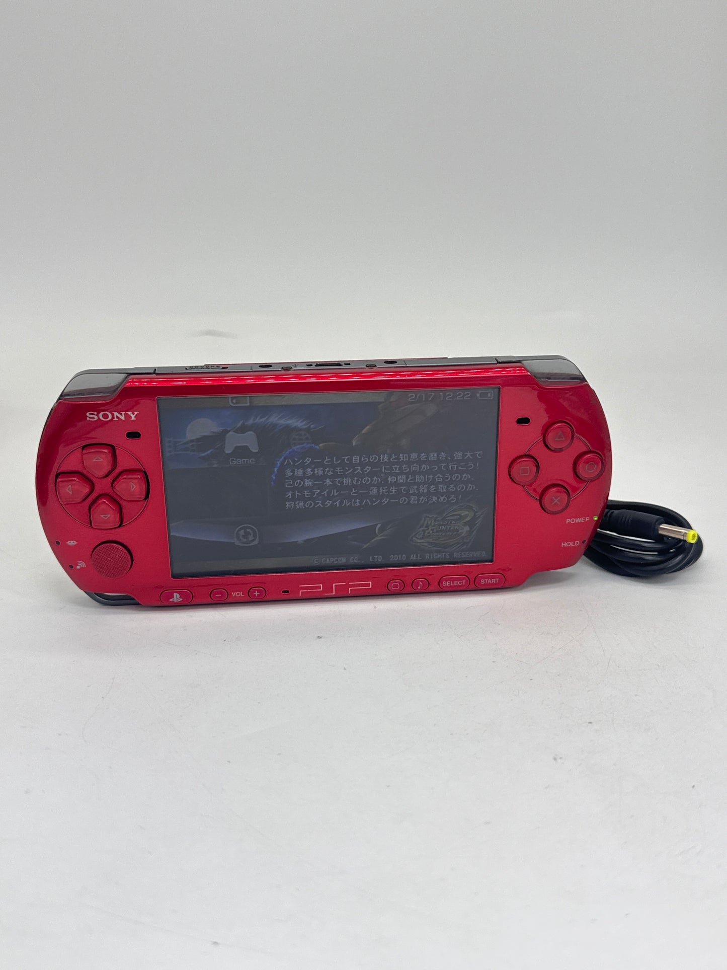 Sony PlayStation Portable PSP-3000 Red Console #365 w/2400mAh Battery & Charger