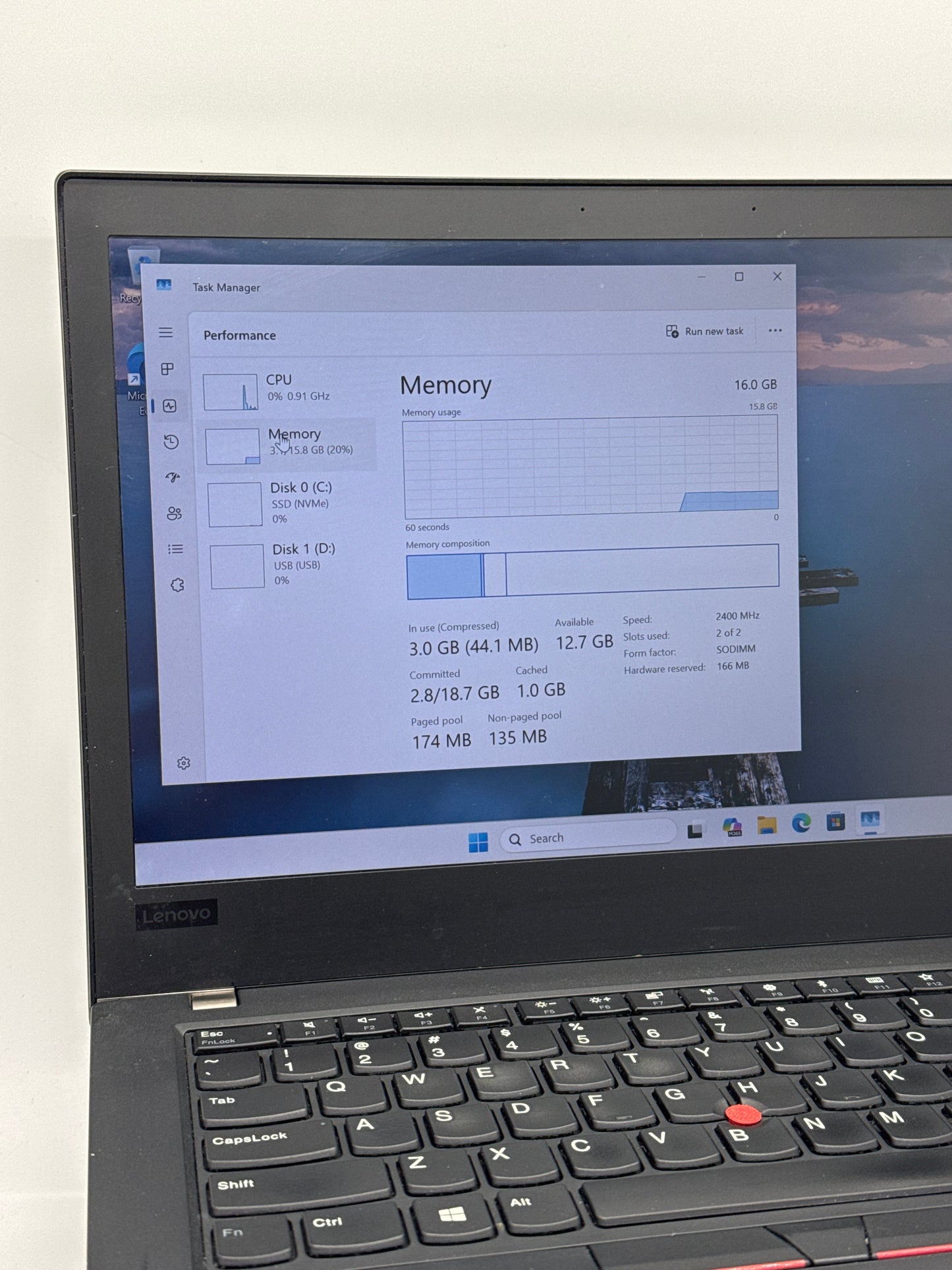 Lenovo ThinkPad T480 Intel i5-8350U 16GB RAM 512GB SSD Laptop #23 READ