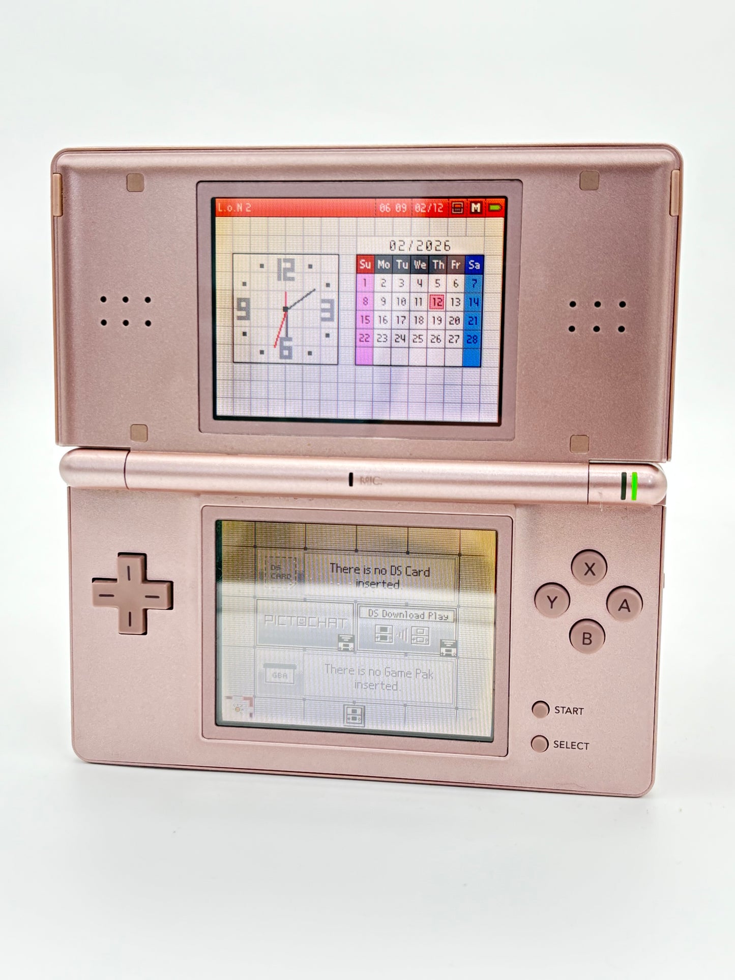 Nintendo DS Lite USG-001 Metallic Rose Console UNTESTED AS IS #304