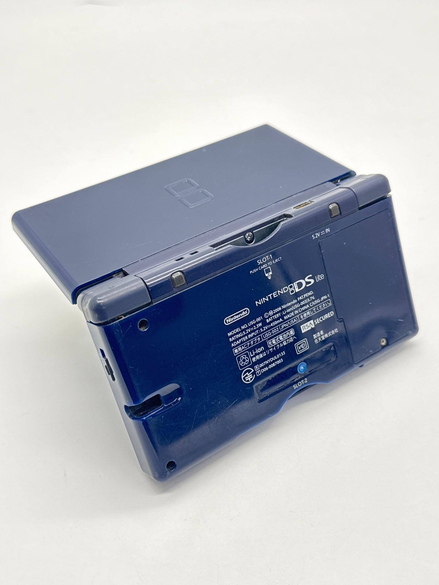 Nintendo DS Lite USG-001 Cobalt Blue Console #56 Bad Hinge