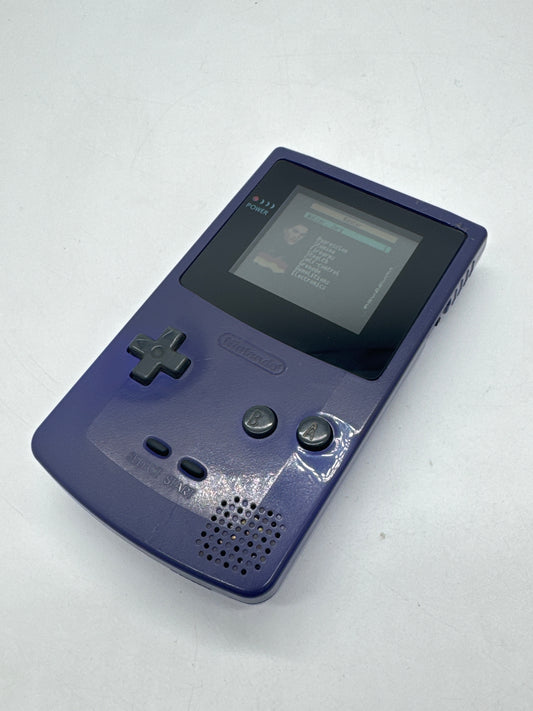 Nintendo Game Boy Color CGB-001 Grape Purple Console Only #321 Aftermarket Shell